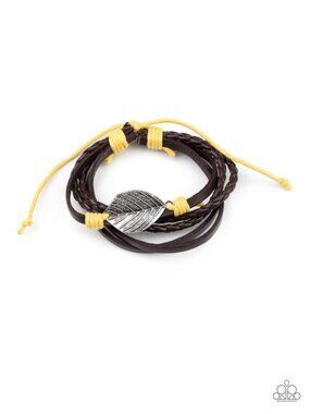 Paparazzi Yellow and Brown Bracelet (BW032)